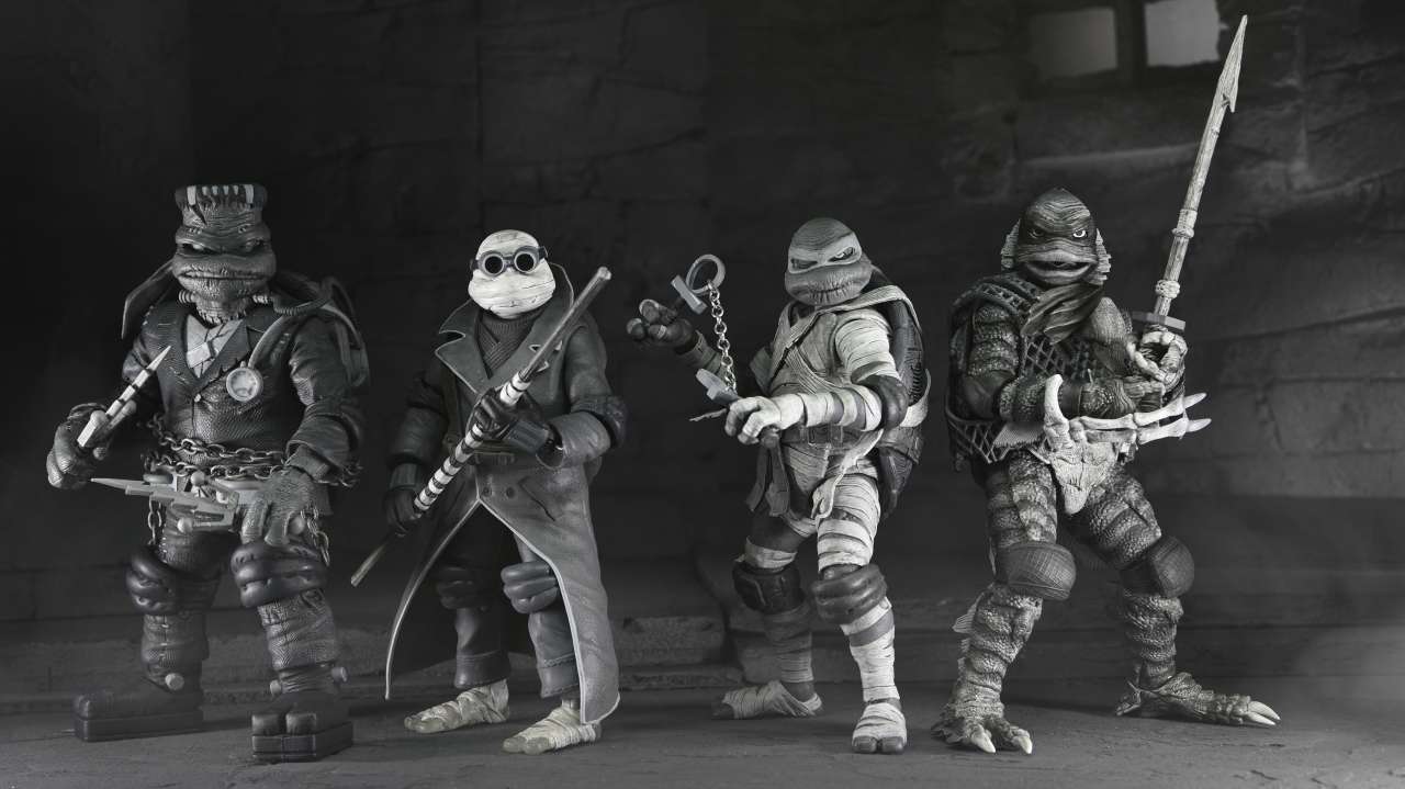 Um x tmnt turtles black & white 4pack af