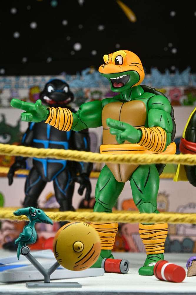 Tmnt archie comics stump wrestling turtles af 4-pk