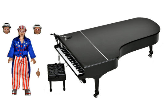 Elton John: Live in '76 - Elton John with Piano 8 inch Clothed Action Figure Set