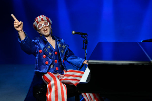 Elton John: Live in '76 - Elton John with Piano 8 inch Clothed Action Figure Set