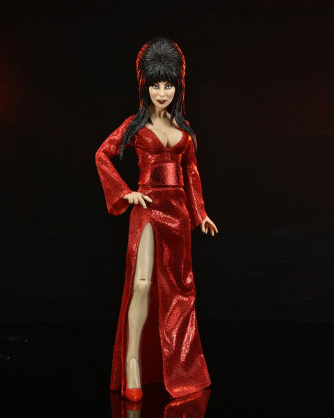 Elvira: Elvira Red Dress 8 inch Clothed Action Figure