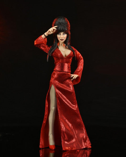 Elvira: Elvira Red Dress 8 inch Clothed Action Figure