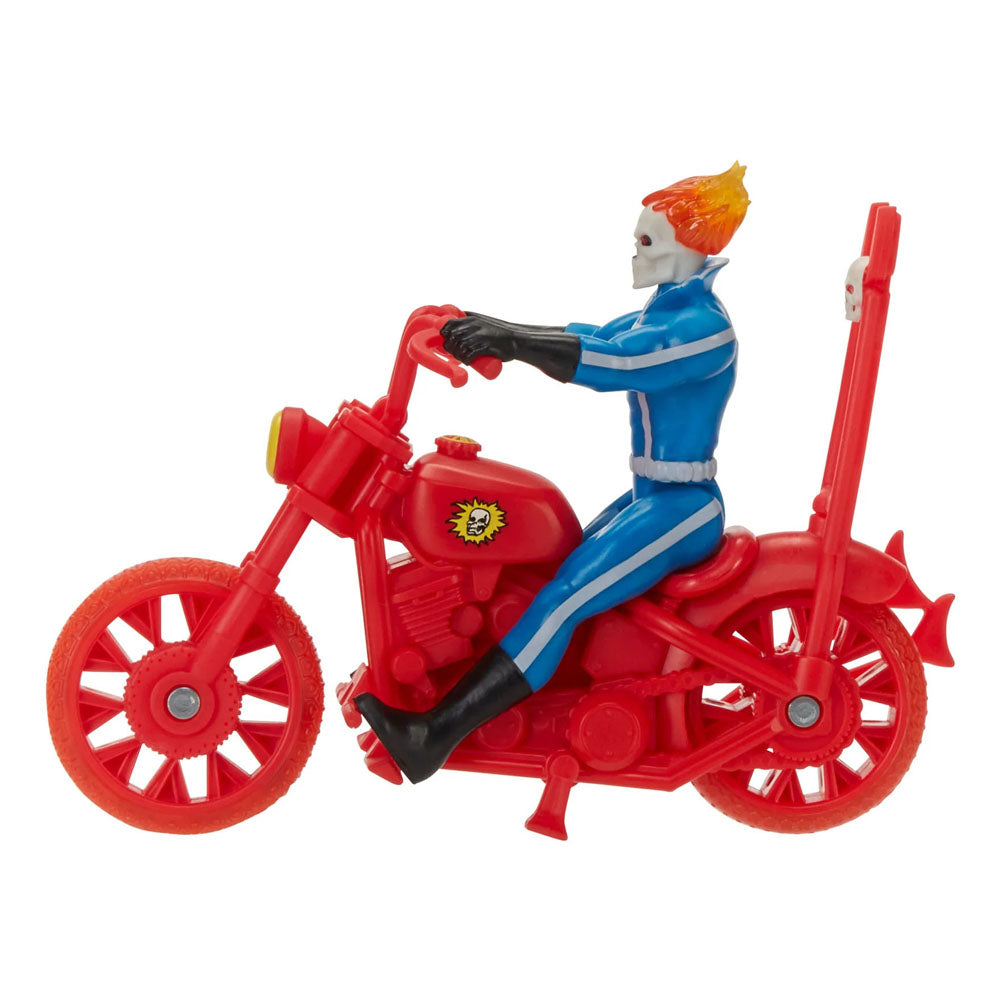 Marvel Legends Retro Collection Action Figure with Vehicle Ghost Rider 10 cm (Æsken er ødelagt)