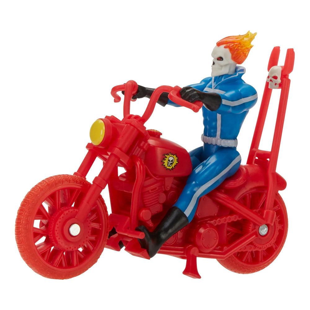 Marvel Legends Retro Collection Action Figure with Vehicle Ghost Rider 10 cm (Æsken er ødelagt)