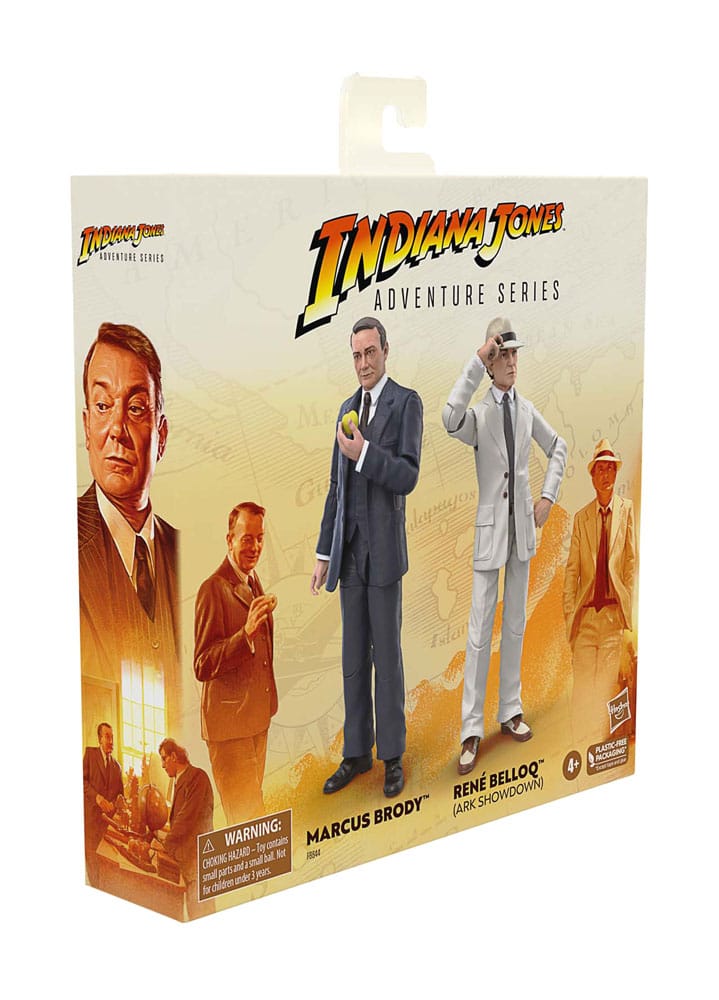 Indiana Jones Adventure Series Action Figures Marcus Brody & René Belloq (Ark Showdown) (Raiders of the Lost Ark) 15 cm