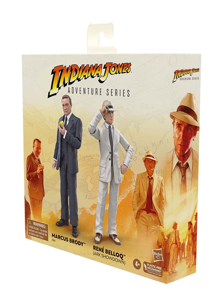 Indiana Jones Adventure Series Action Figures Marcus Brody & René Belloq (Ark Showdown) (Raiders of the Lost Ark) 15 cm