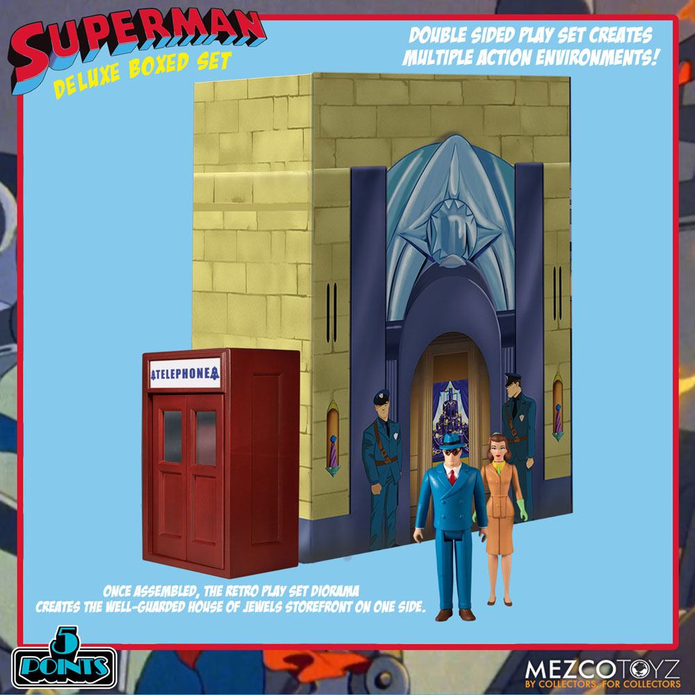 Superman The Mechanical Monsters (1941) 5 Points Actionfiguren Deluxe Box Set 10 cm