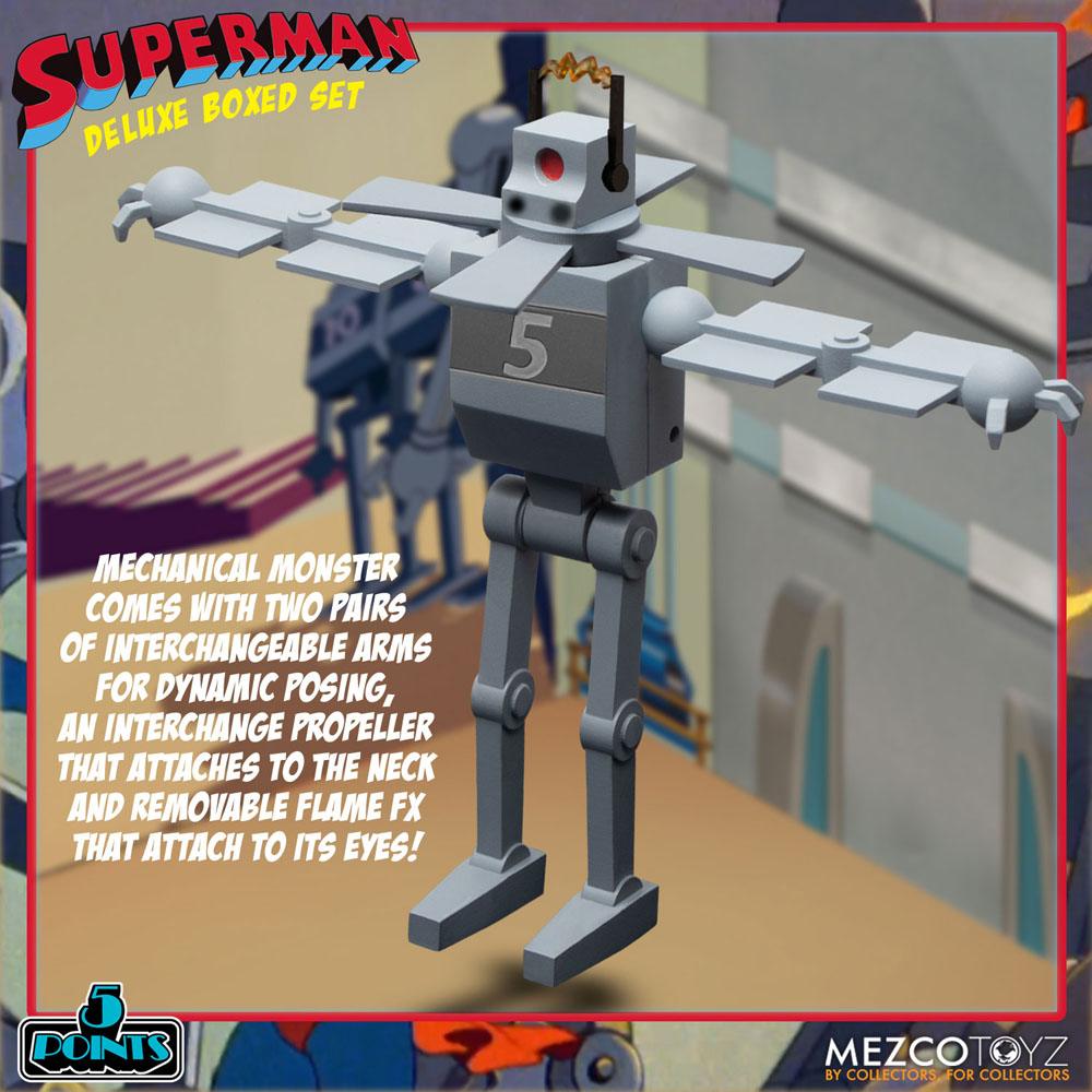 Superman The Mechanical Monsters (1941) 5 Points Actionfiguren Deluxe Box Set 10 cm