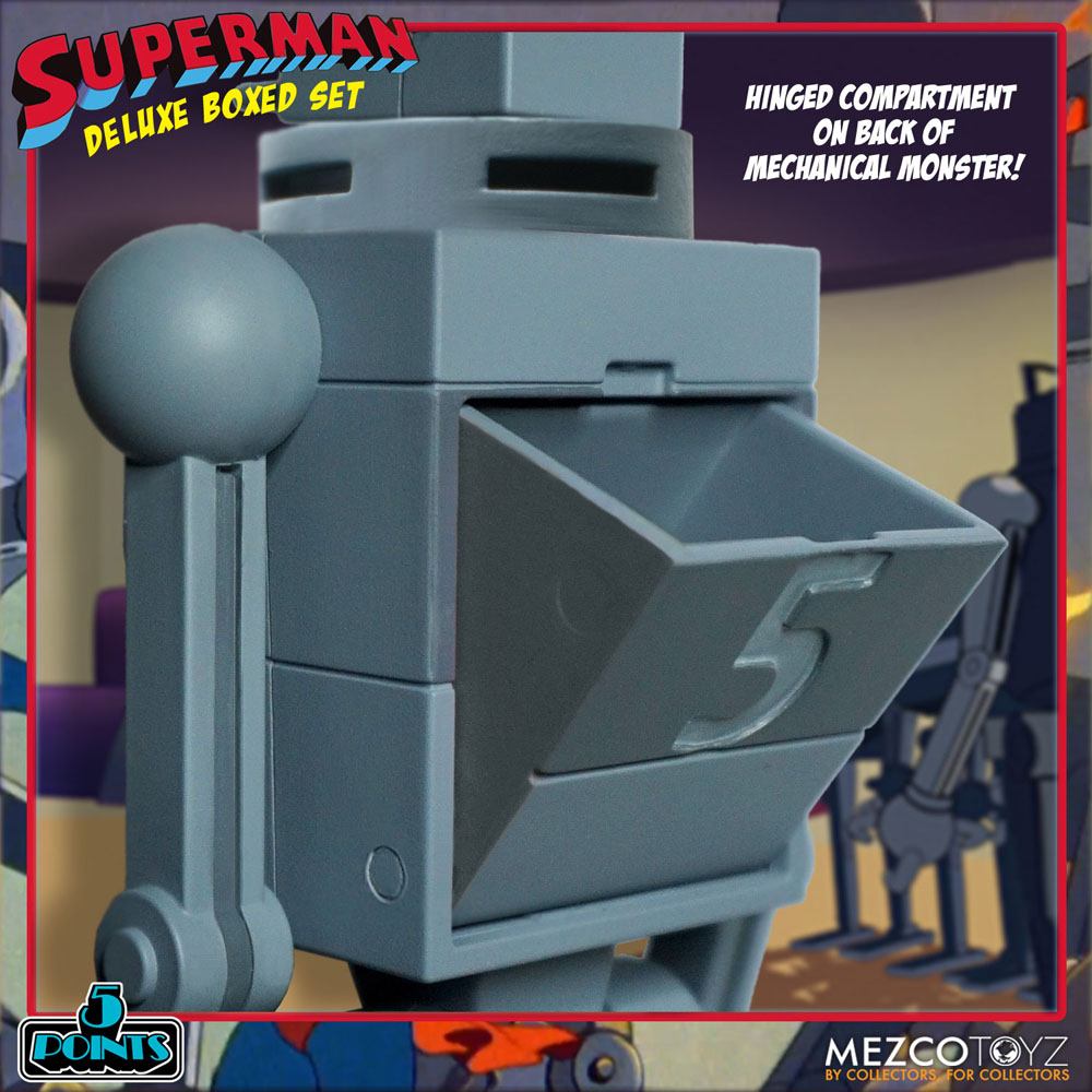 Superman The Mechanical Monsters (1941) 5 Points Actionfiguren Deluxe Box Set 10 cm