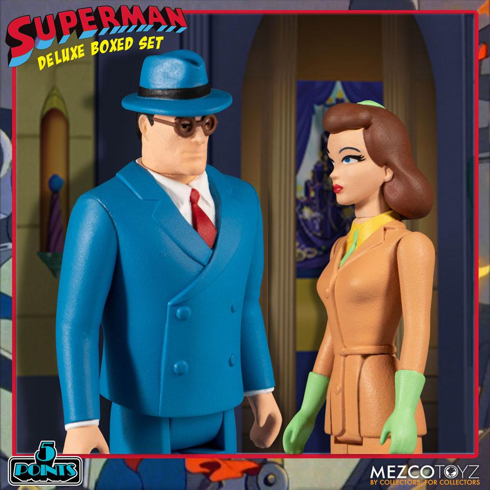 Superman The Mechanical Monsters (1941) 5 Points Actionfiguren Deluxe Box Set 10 cm