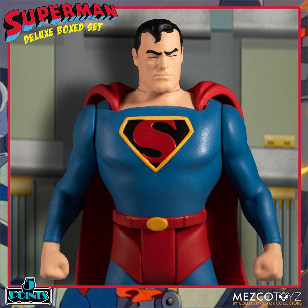 Superman The Mechanical Monsters (1941) 5 Points Actionfiguren Deluxe Box Set 10 cm