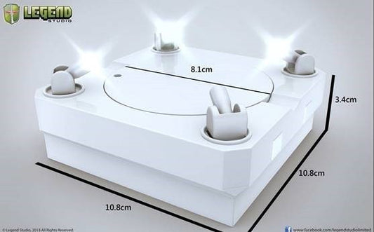 Master Light Revolving Stage: White Colored Display Stage