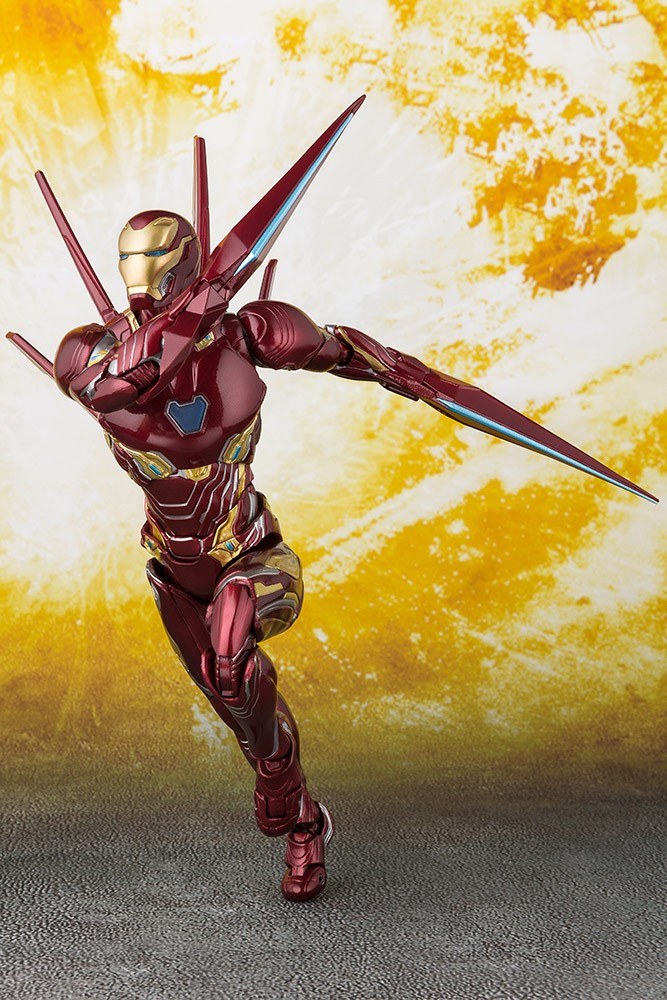 Avengers Infinity War S.H. Figuarts Action Figure Iron Man MK50 Nano Weapons Tamashii Web Ex. 16 cm