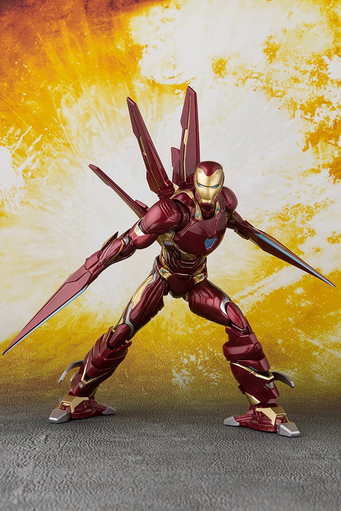 Avengers Infinity War S.H. Figuarts Action Figure Iron Man MK50 Nano Weapons Tamashii Web Ex. 16 cm