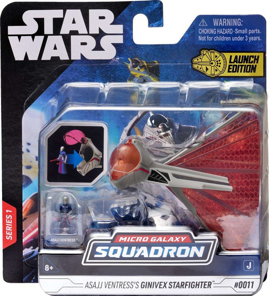 Star Wars Micro Galaxy Squadron Asajj Ventress`s Ginivex Starfighter