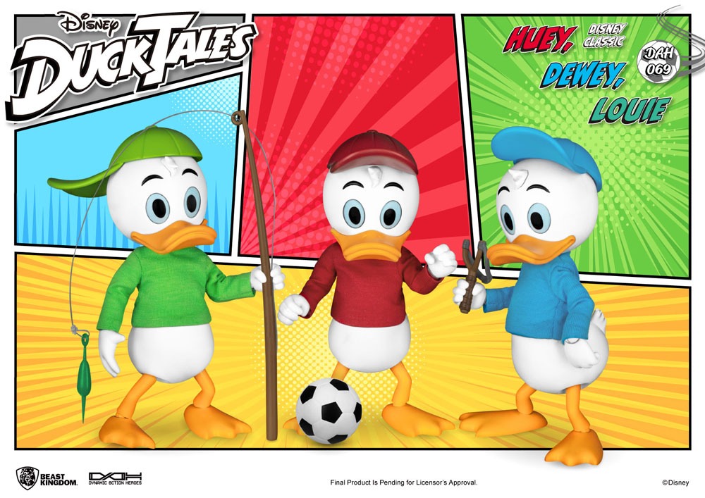 DuckTales Dynamic 8ction Heroes Action Figure 3-Pack Huey, Dewey & Louie 10 cm