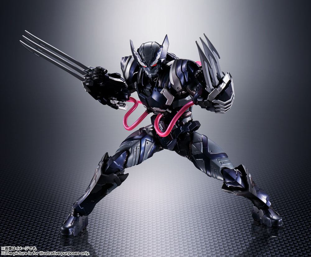 Tech-On Avengers S.H. Figuarts Action Figure Venom Symbiote Wolverine 16 cm