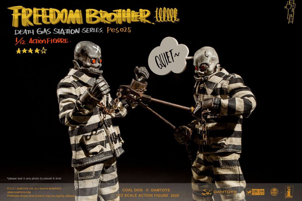 Coal Dog Death Gas Station Series Action Figures 1/12 Freedom Brothers 15 cm