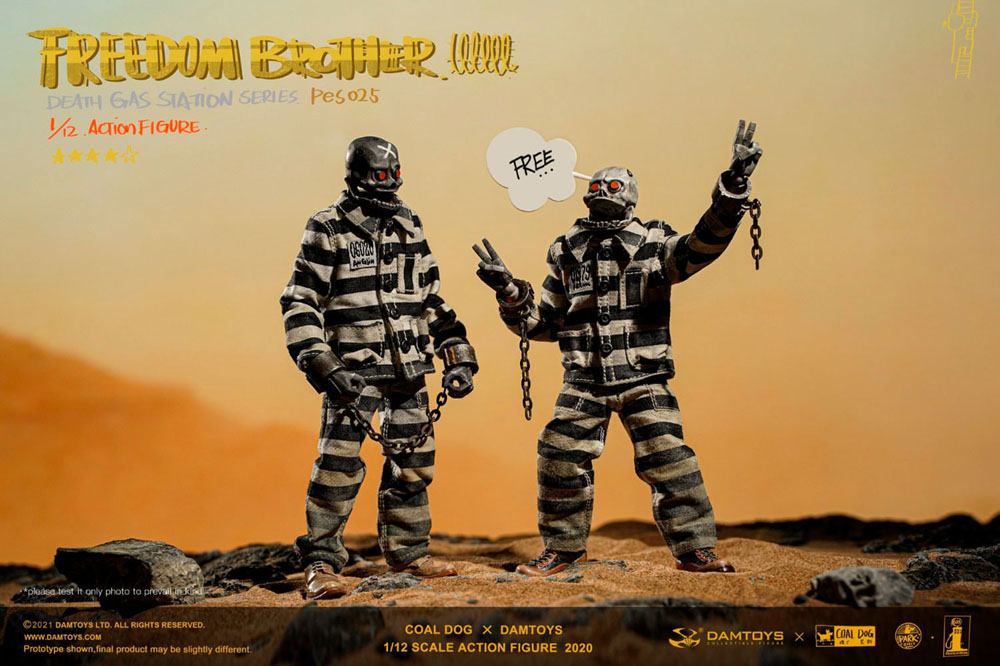 Coal Dog Death Gas Station Series Action Figures 1/12 Freedom Brothers 15 cm