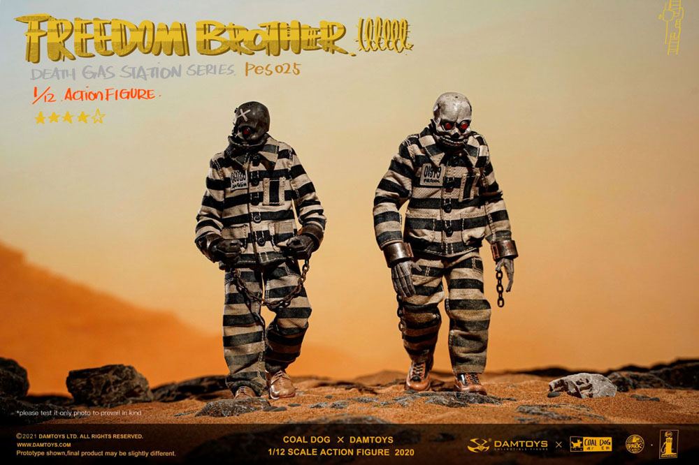 Coal Dog Death Gas Station Series Action Figures 1/12 Freedom Brothers 15 cm
