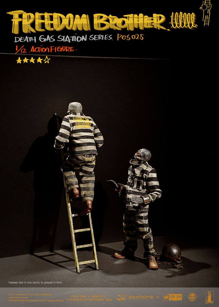 Coal Dog Death Gas Station Series Action Figures 1/12 Freedom Brothers 15 cm