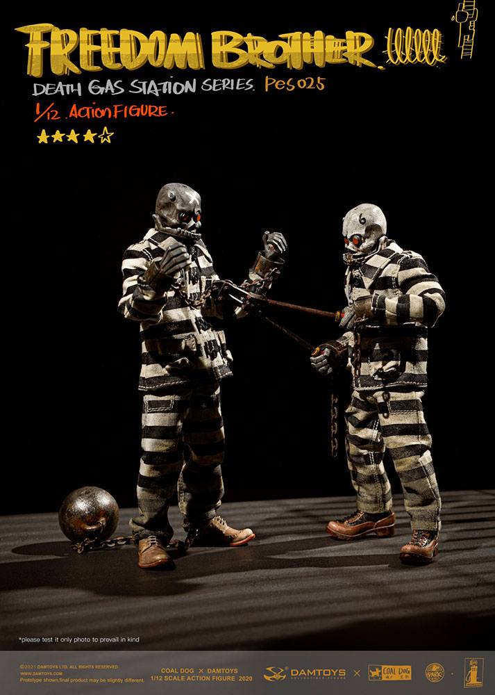 Coal Dog Death Gas Station Series Action Figures 1/12 Freedom Brothers 15 cm