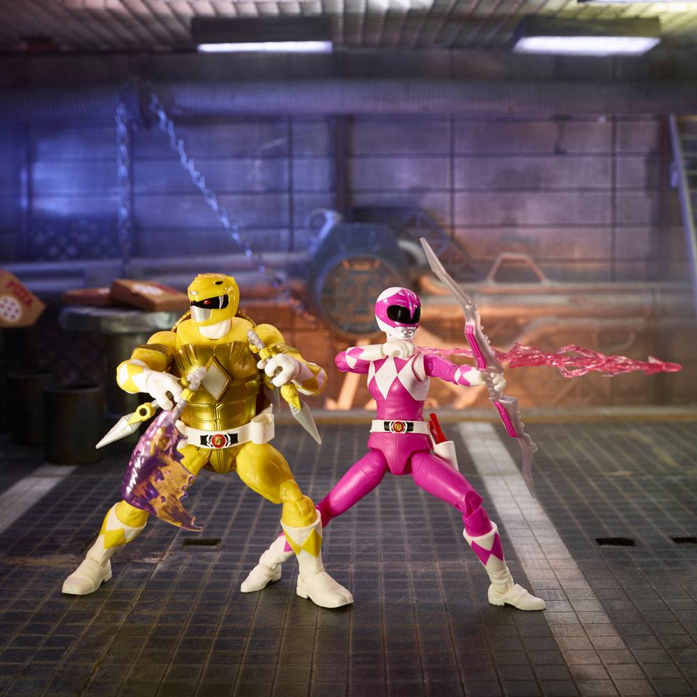 Power Rangers x TMNT Lightning Collection Action Figures 2022 Morphed April O´Neil & Morphed Michelangelo