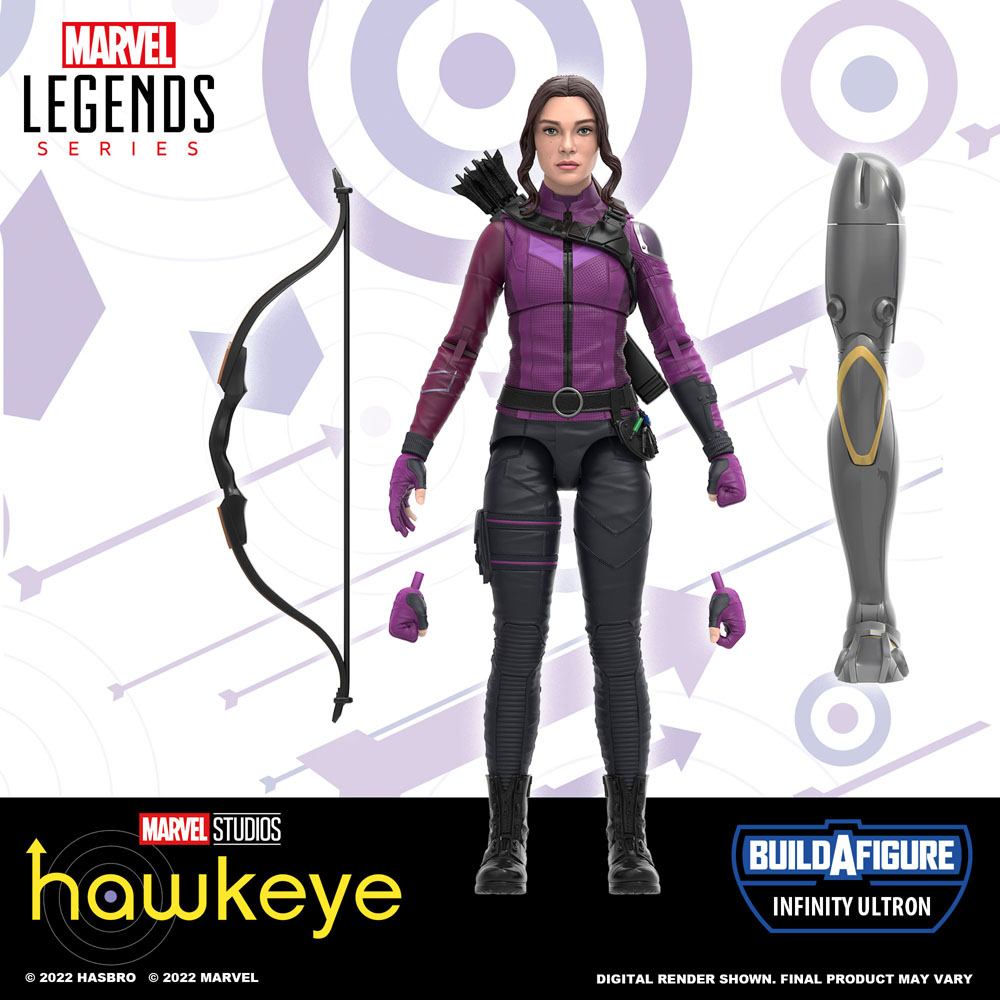 Hawkeye Marvel Legends Series Action Figure 2022 Infinity Ultron BAF: Kate Bishop 15 cm