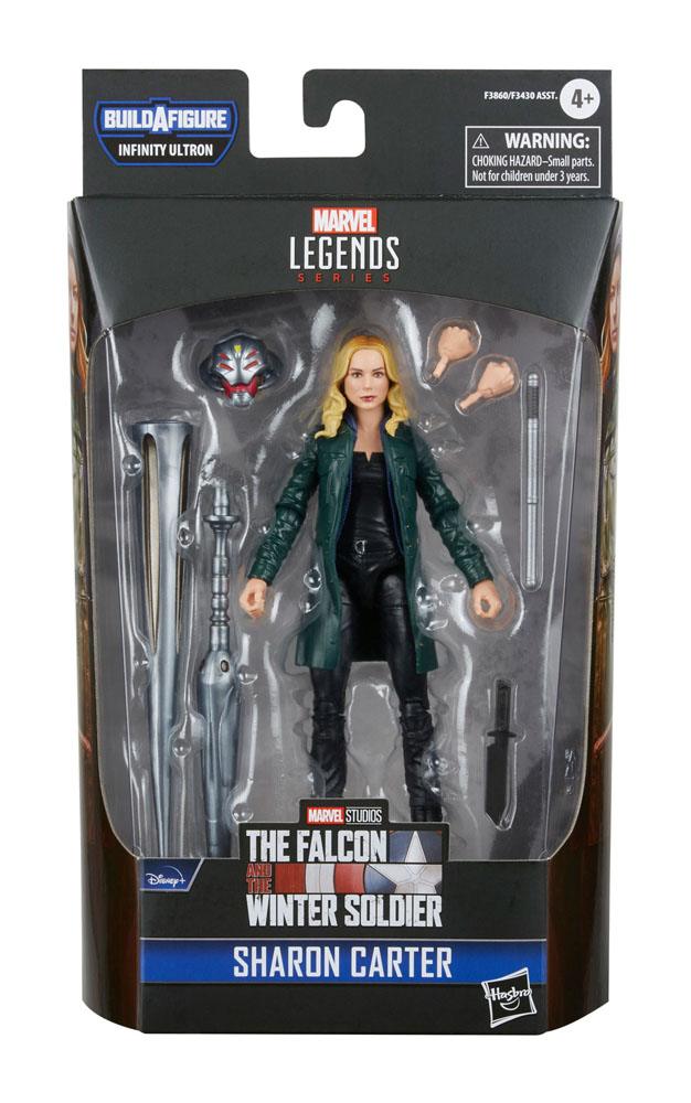 The Falcon and the Winter Soldier Marvel Legends Series Action Figure 2022 Infinity Ultron BAF: Sharon Carter 15 cm