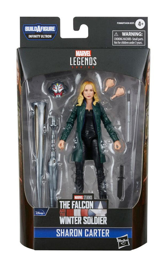 The Falcon and the Winter Soldier Marvel Legends Series Action Figure 2022 Infinity Ultron BAF: Sharon Carter 15 cm