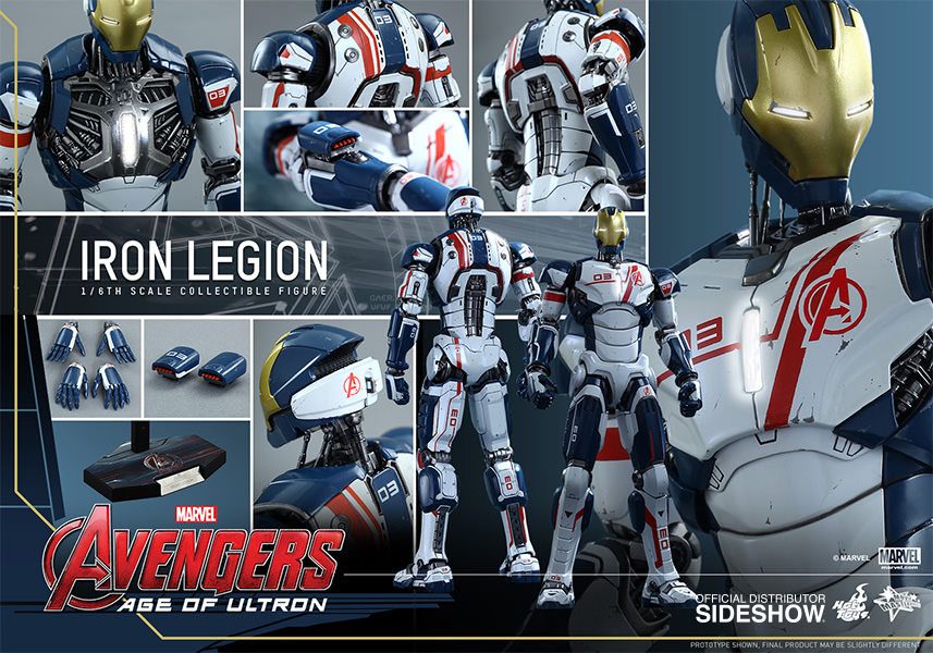 Avengers Age of Ultron Movie Masterpiece Action Figure 1/6 Iron Legion 31 cm