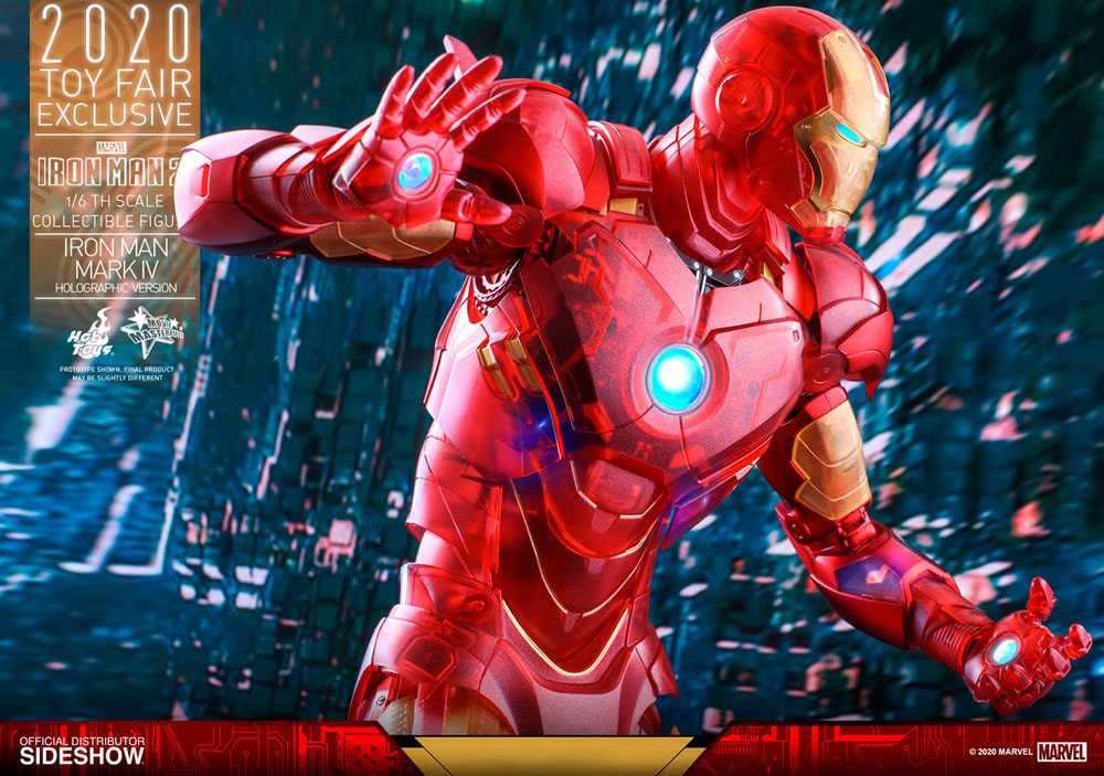 Iron Man 2 MM Action Figure 1/6 Iron Man Mark IV (Holographic Version) 2020 Toy Fair Exclusive 30 cm