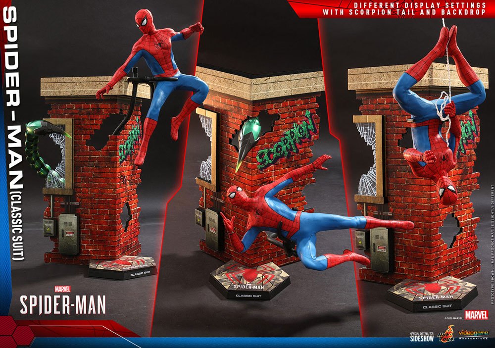 Marvel's Spider-Man Video Game Masterpiece Action Figure 1/6 Spider-Man (Classic Suit) 30 cm