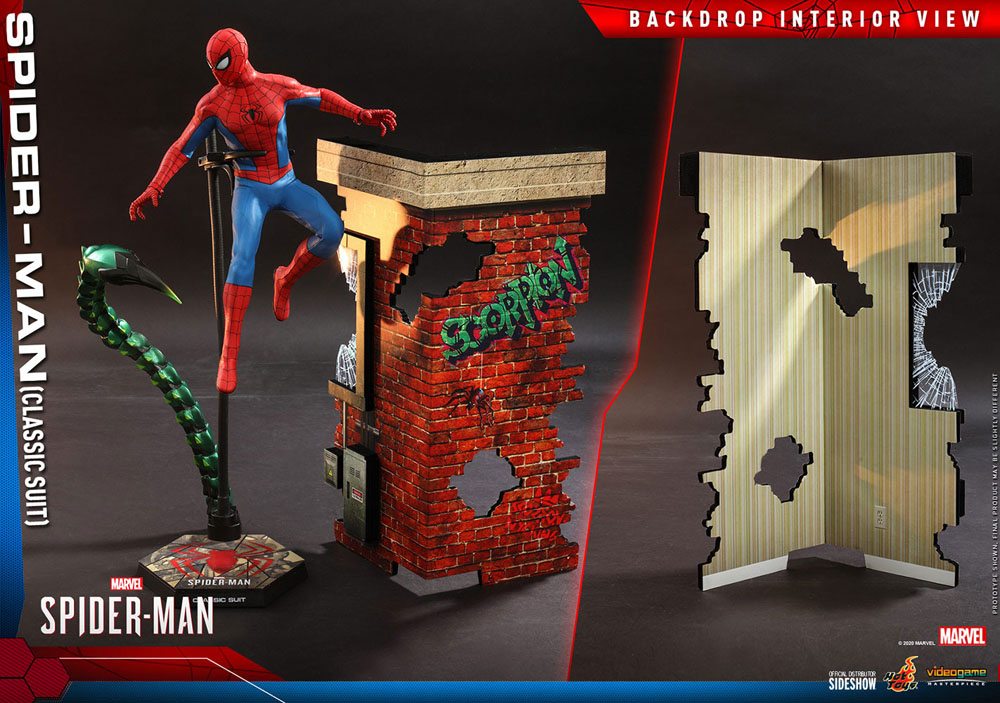 Marvel's Spider-Man Video Game Masterpiece Action Figure 1/6 Spider-Man (Classic Suit) 30 cm