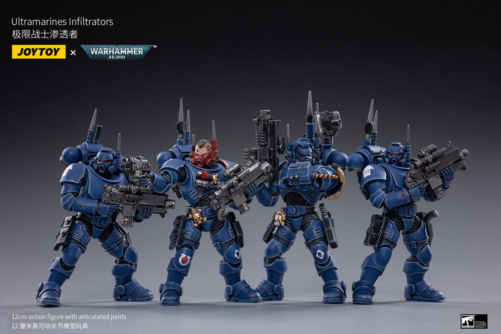 Warhammer 40k Action Figure 4-Pack 1/18 Ultramarines Infiltrators 12 cm