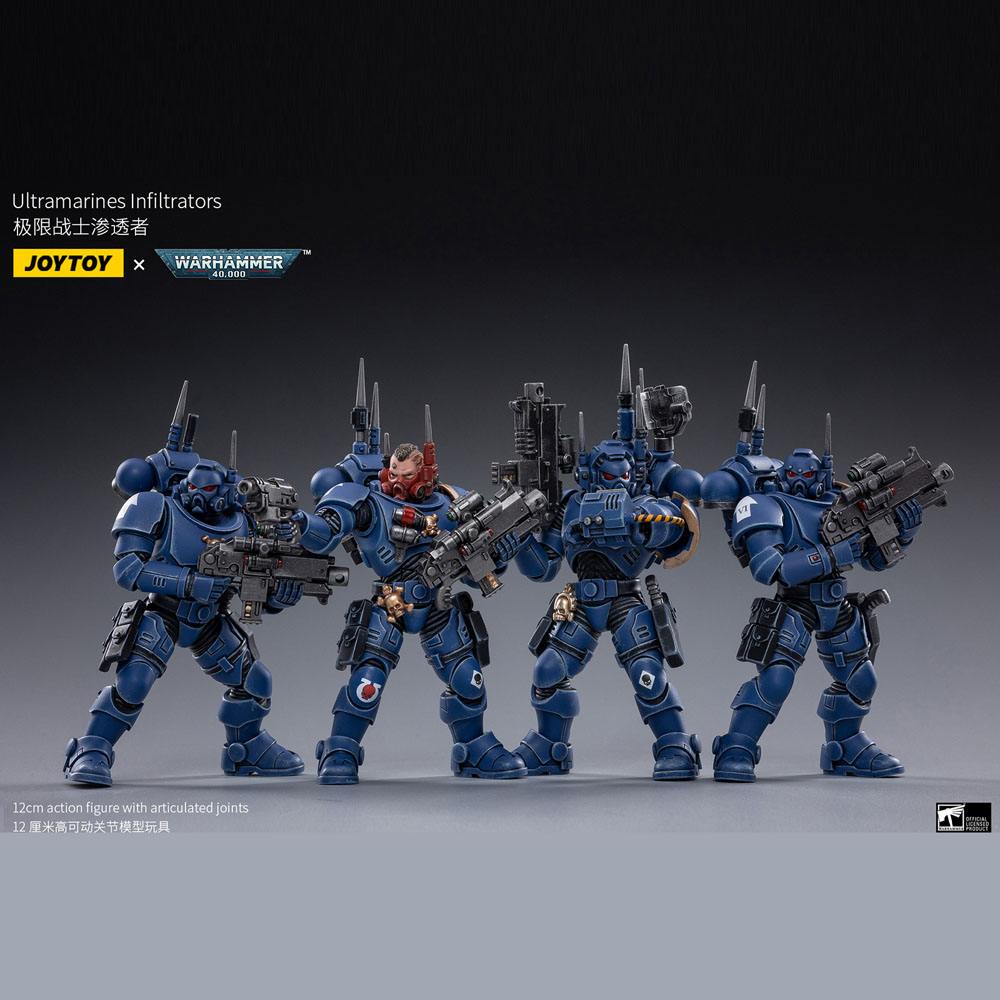 Warhammer 40k Action Figure 4-Pack 1/18 Ultramarines Infiltrators 12 cm