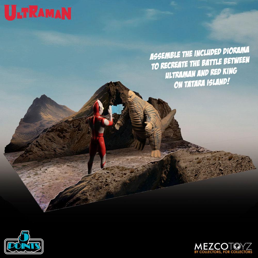 Ultraman 5 Points Action Figures Ultraman & Red King Boxed Set