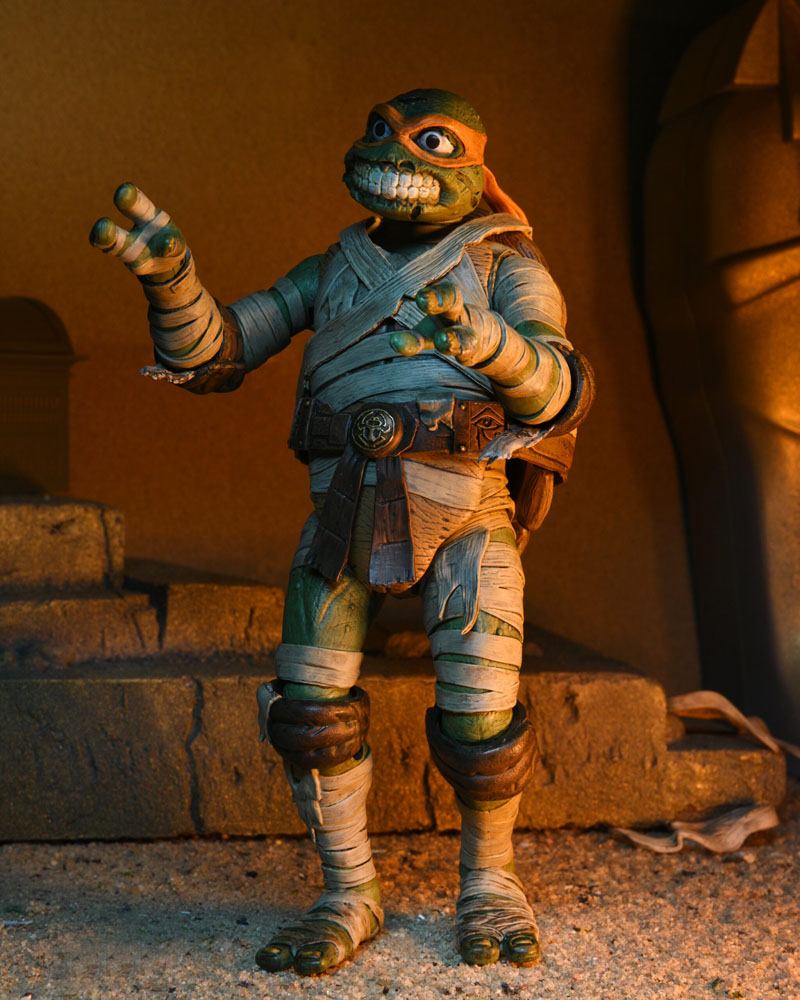 Universal Monsters x Teenage Mutant Ninja Turtles Action Figure Ultimate Michelangelo as The Mummy 18 cm