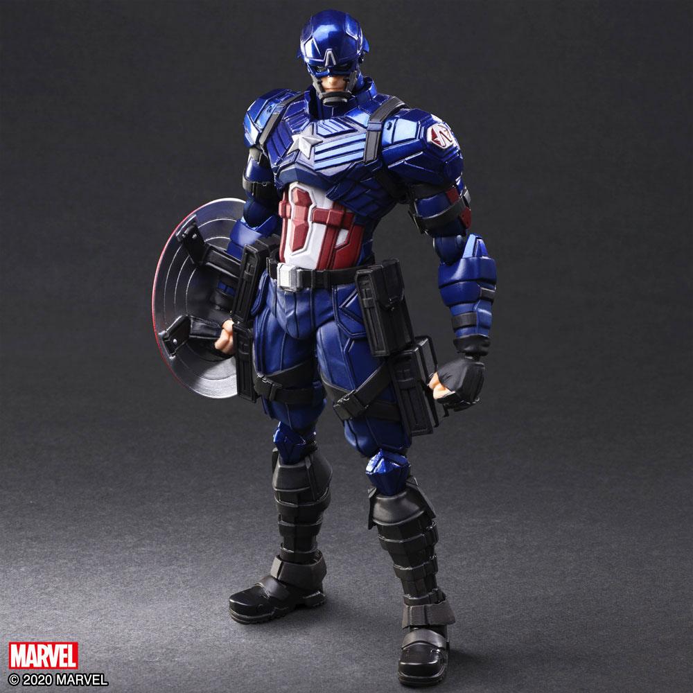 Marvel Universe Bring Arts Action Figure Captain America by Tetsuya Nomura 16 cm