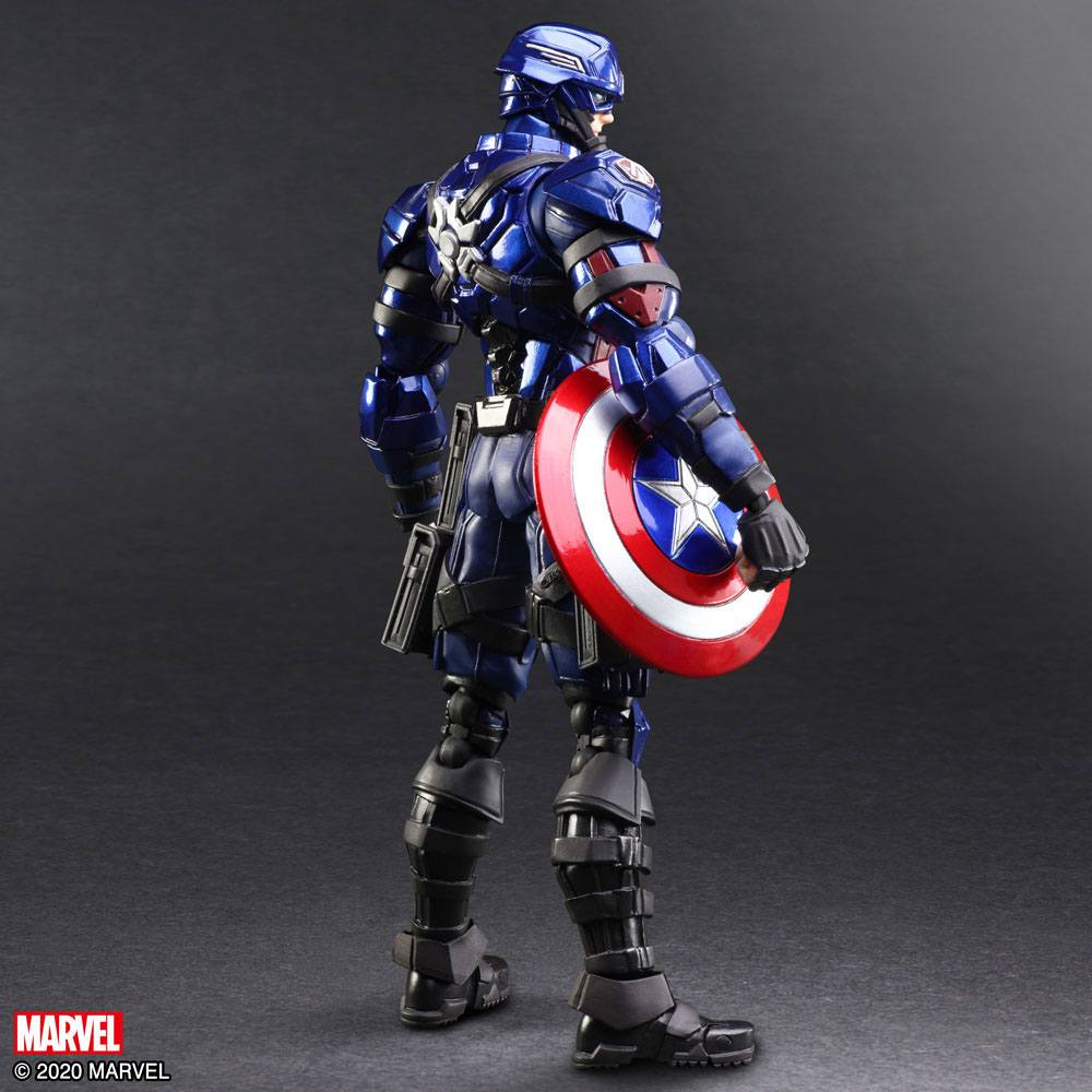 Marvel Universe Bring Arts Action Figure Captain America by Tetsuya Nomura 16 cm