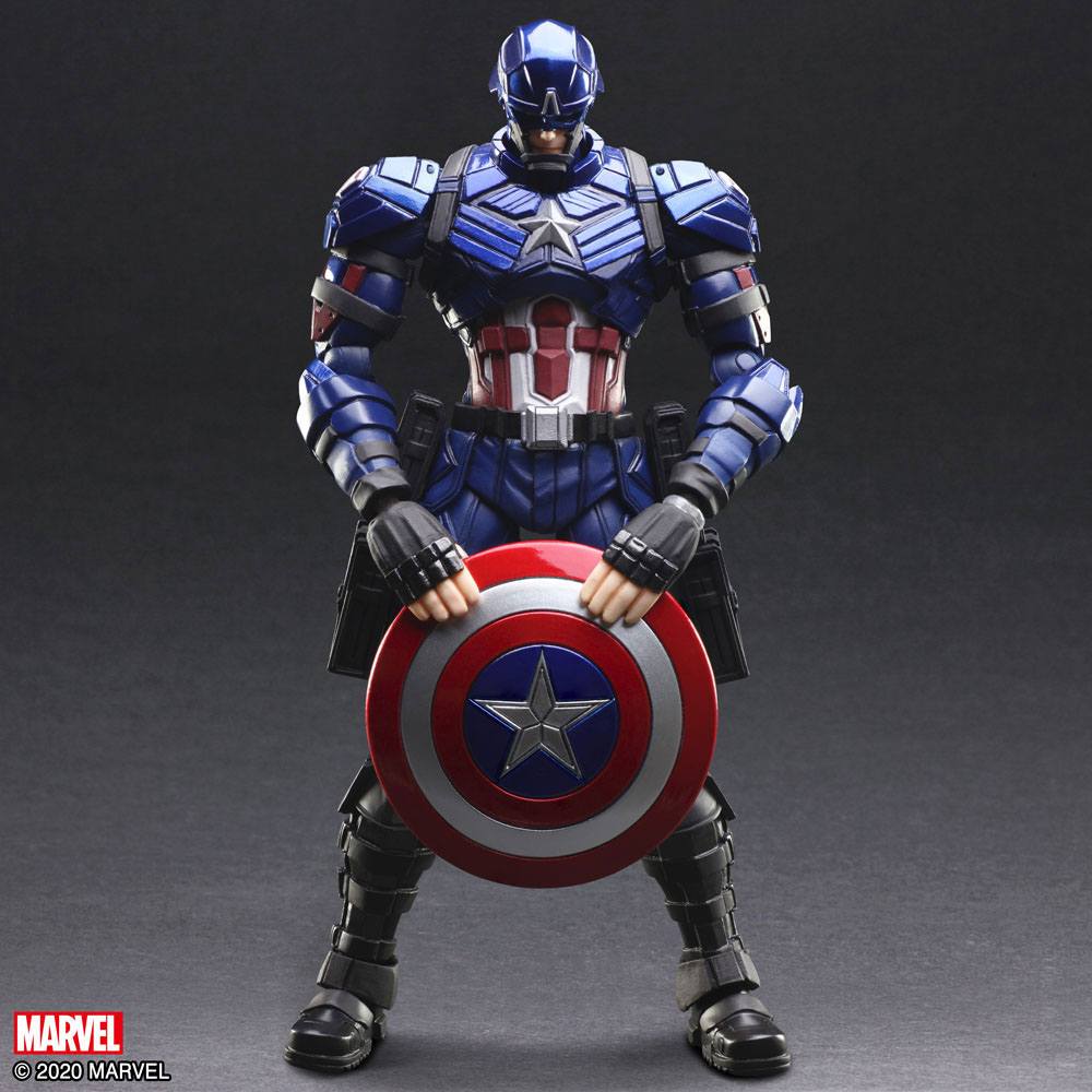 Marvel Universe Bring Arts Action Figure Captain America by Tetsuya Nomura 16 cm