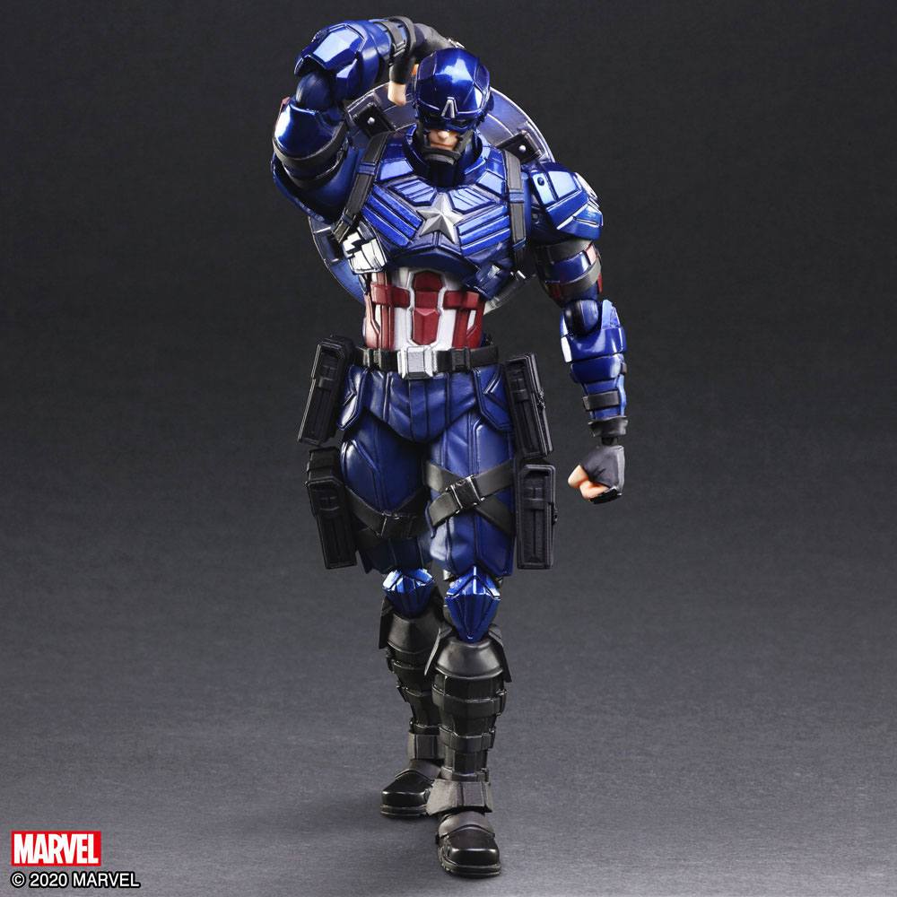 Marvel Universe Bring Arts Action Figure Captain America by Tetsuya Nomura 16 cm