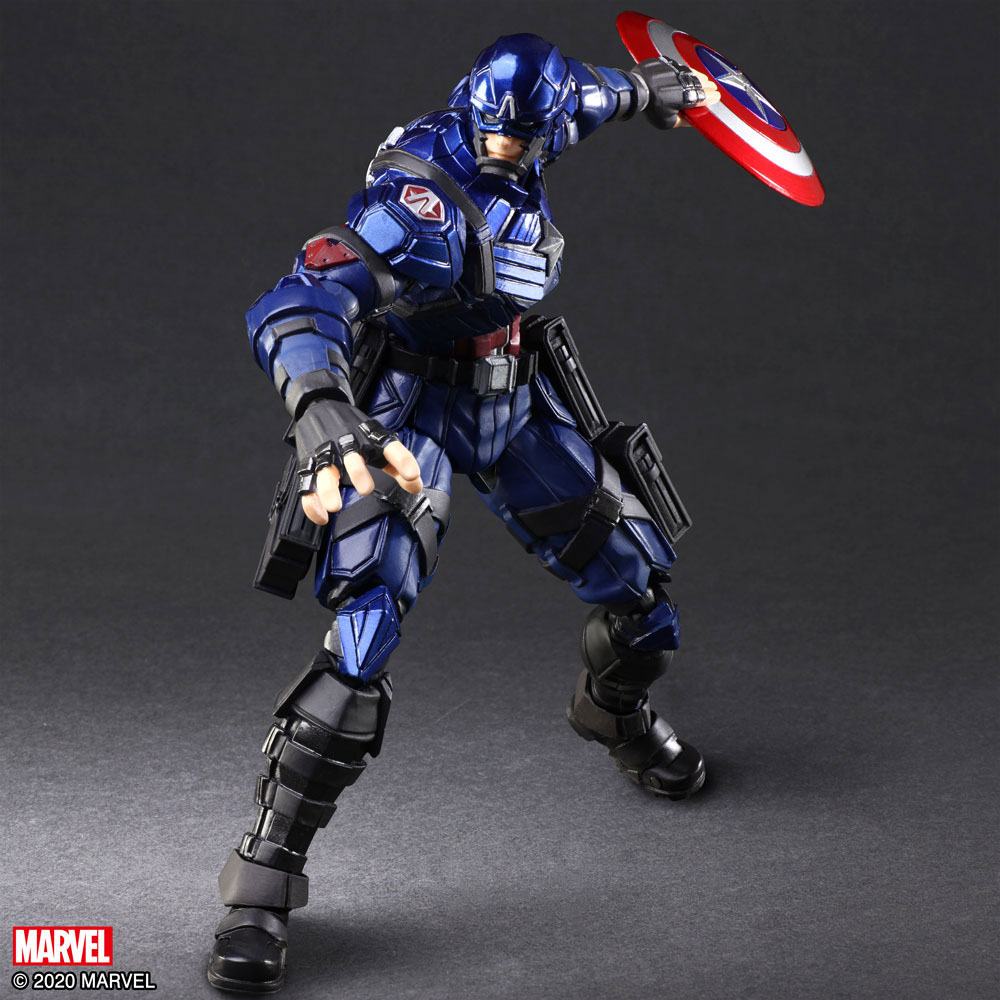 Marvel Universe Bring Arts Action Figure Captain America by Tetsuya Nomura 16 cm