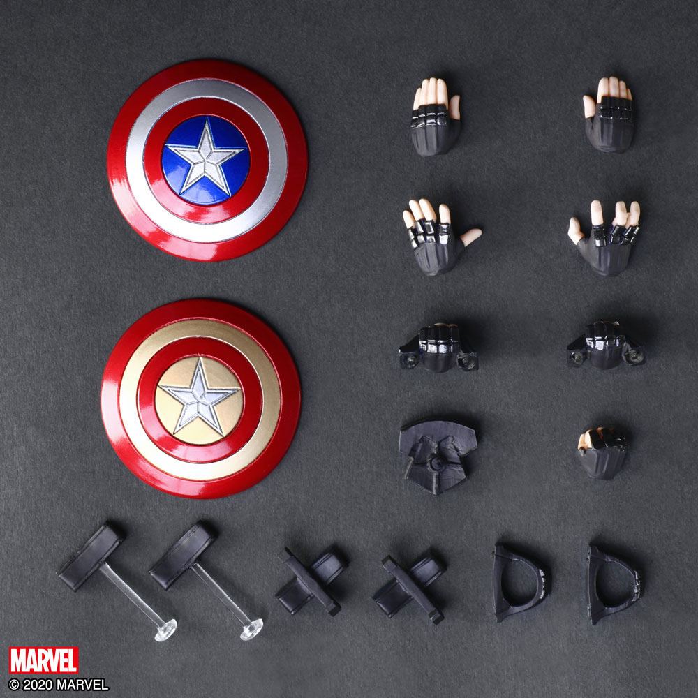 Marvel Universe Bring Arts Action Figure Captain America by Tetsuya Nomura 16 cm