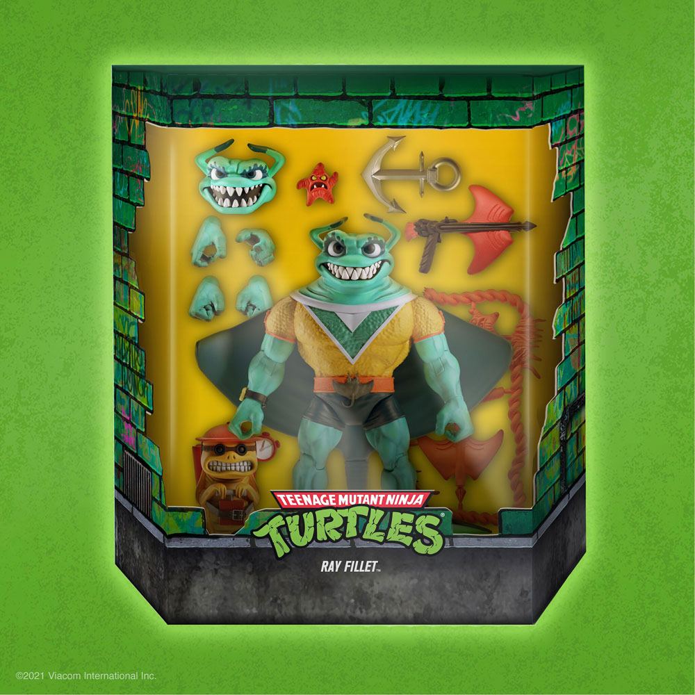 Teenage Mutant Ninja Turtles Ultimates Action Figure Ray Fillet 18 cm