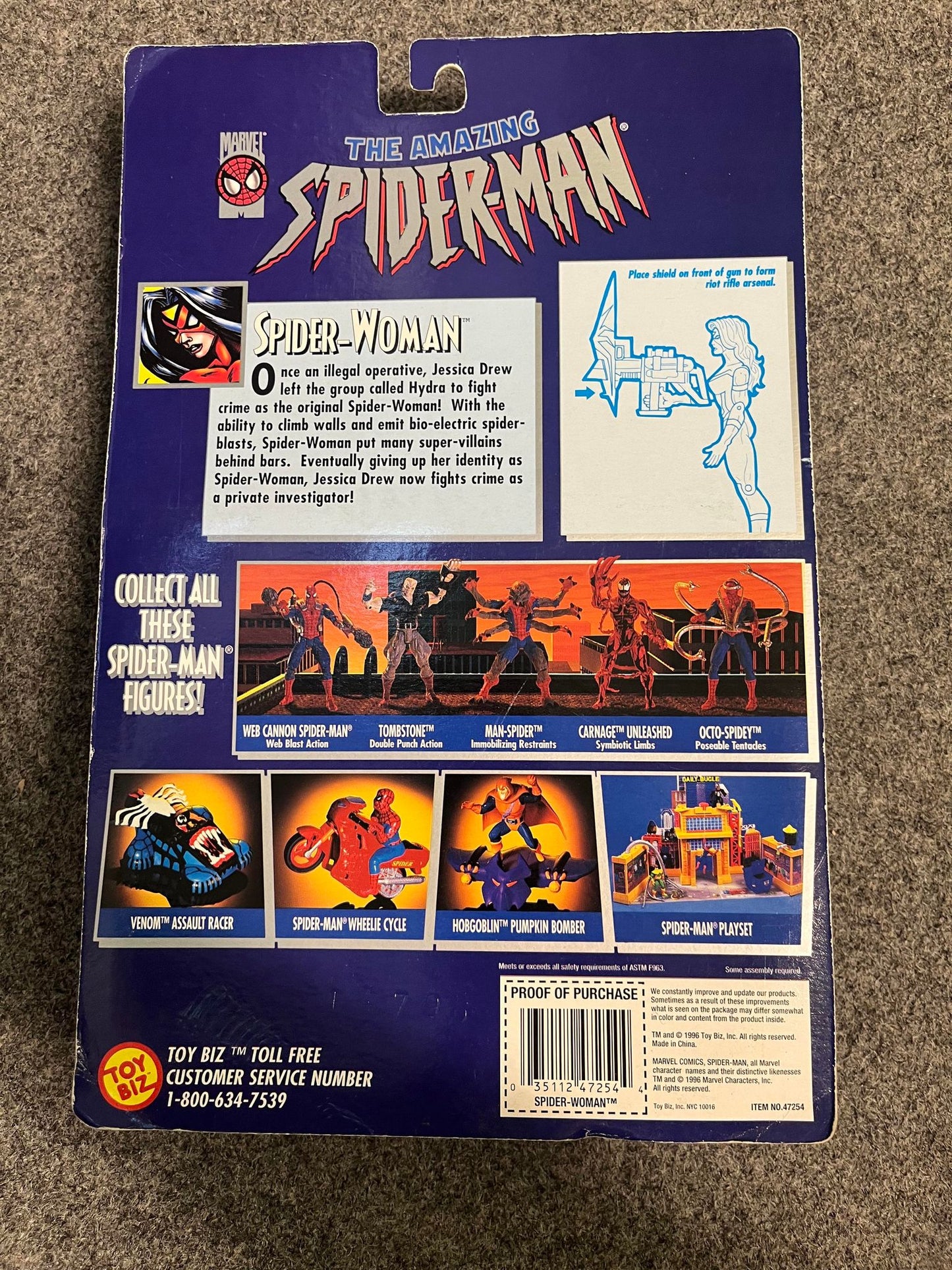 The Amazing Spider-Man Spider-Woman Toy Biz (Brugt)