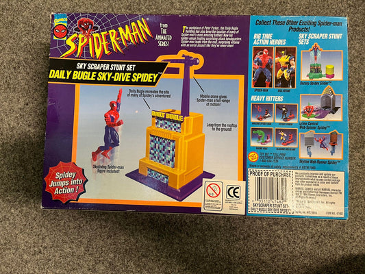 Spider-man The New Animated Series Sky Scraper Stuny Set Toy Biz (Brugt)