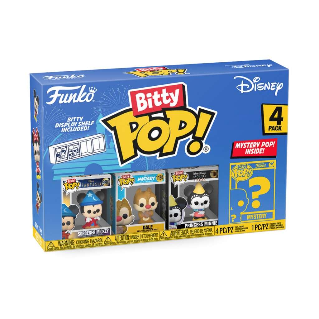 Bitty! Pop: Disney - Sorcerer Mickey 4-Pack