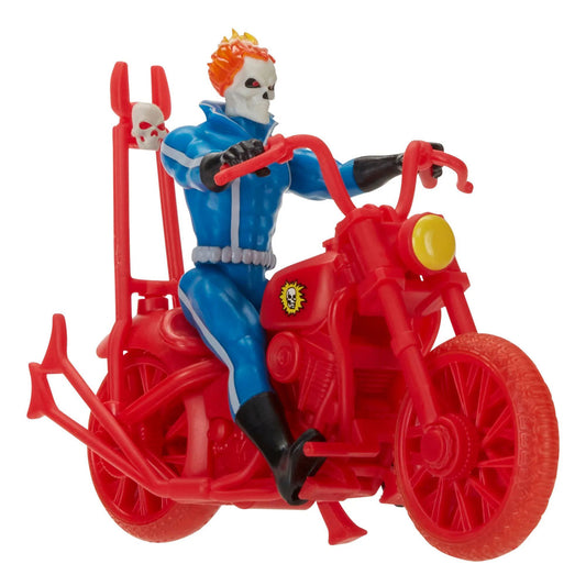 Marvel Legends Retro Collection Action Figure with Vehicle Ghost Rider 10 cm (Æsken er ødelagt)