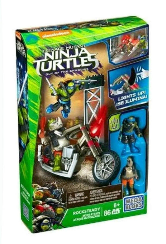 Mega Bloks Teenage Mutant Ninja Turtles Rocksteady Moto Attack